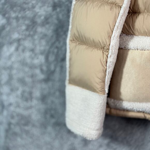 Sam Edelman NWT Mixed-Media Polyester Faux Fur Puffer Jacket Size Small - Picture 6 of 15